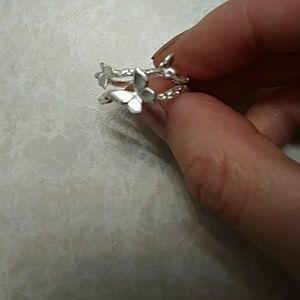 925 sterling silver butterfly ring size 6